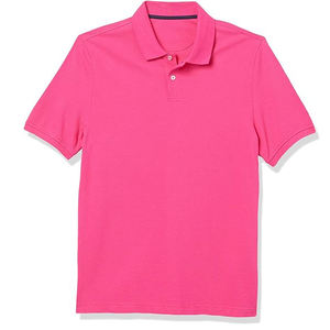 2025 entrenamiento de Fitness personalizado para hombres para polos de algodón transpirable de alta calidad ajustado deportes gimnasio Tops al por mayor Casual de punto - Product Image 5