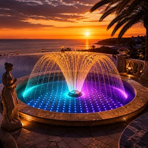 Fuente de Jardín de Acero Inoxidable Personalizada, Decoración Artística para Exteriores, Ideal para Villas, Hoteles, Parques y Proyectos de Paisajismo - Product Image 3