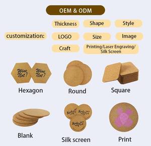 . Juego de posavasos de madera ecológicos de alta calidad, creados para ofrecer una protección confiable con un encanto natural. - Product Image 2