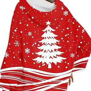 Custom Made <b>Christmas</b> Hoodies Casual Breathable Quick Dry <b>Christmas</b> Pullover <b>Hoodie</b> - Product Image 2