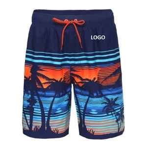 Vente en gros Short de surf décontracté 100% coton extensible dans les 4 sens pour hommes personnalisé Surfer Beach Taille mi-élastique Taille XL solide - Product Image 2