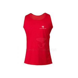 2024 respirant sans manches hommes Sport boxe Fitness gilet marque privée coton vêtements - Product Image 5