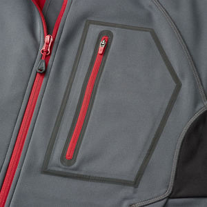 Vestes d'hiver pour hommes en softshell uni, respirantes, coupe-vent et imperméables, col montant, style streetwear - Product Image 3