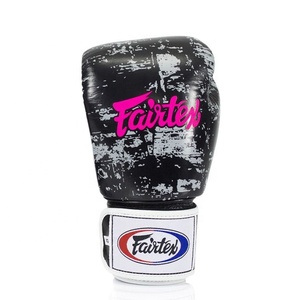 Les derniers gants de boxe Fairtex en cuir de vachette véritable pour économiser logo personnalisé Kickboxing Muay Thai Training PU Leather Punching Gloves - Product Image 6