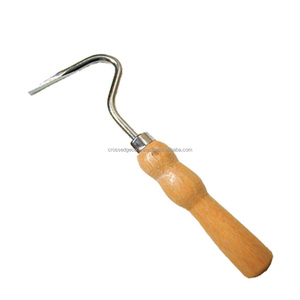 Herramientas profesionales para recortar pezuñas para pezuñas equinas de caballos, cepillo hecho con cerdas sintéticas rígidas, mango de madera de acero inoxidable - Product Image 3