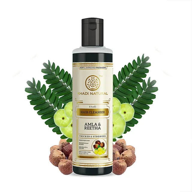 Khadi detergente per capelli naturale a base di erbe Amla e Reetha 210 ml