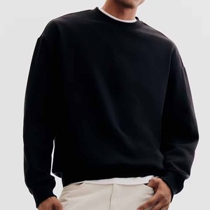 Sudadera de felpa francesa de algodón 100% personalizada para hombres, patrón sólido, peso pesado con gran tamaño - Product Image 6