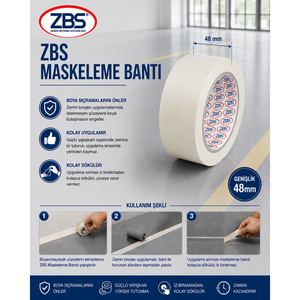 Bandes de masque en plastique ZBS, paquet de 36, 48x30mm, installation facile - Product Image 1