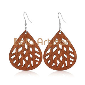 Pendientes de araña vintage de latón hechos a mano para mujer-Joyería elegante ligera de estilo bohemio - Product Image 3