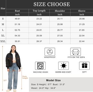 Classic Winter Fashion Women's Puffer Jacket Cotton Filling Knitted Breathable Design-<b>Waterproof</b> Windproof for Daily Casual Wear - Product Image 5