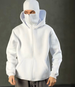 Venta al por mayor de sudaderas con capucha y cremallera completa para hombre y mujer, colección de otoño e invierno de todas las tallas, con máscara y estilo Ninja - Product Image 1