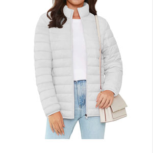 Lightweight Winter Puffer Jacket <b>For</b> Men's Quilted Padded Zip Up <b>Coat</b> Stand Collar Winter Outerwear <b>Storage</b> Pocket Down - Product Image 1