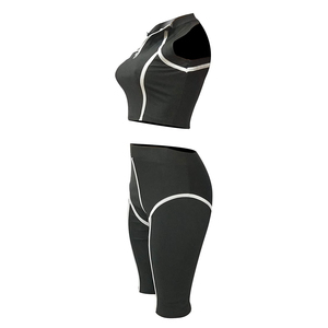 Conjunto de Ropa de Yoga Personalizado para Mujer, de Alta Sujeción, Transpirable, 100% Algodón, con Logotipo Frontal - Traje Deportivo para Gimnasio, Sujetador Deportivo, Conjunto de Yoga - Product Image 4