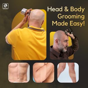 Afeitadora Eléctrica Inalámbrica para Viaje, Uso en Cabeza, Barba y Cuerpo, Resistente al Agua IPX7, con Adaptador de Carga USB, para Uso Facial - Product Image 4