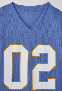 เสื้อยืดเจอร์ซีย์ทรงบ็อกซี่ตาข่ายสำหรับผู้ชาย เสื้อฟุตบอลฤดูร้อนแบบสั่งทำ เสื้อผ้าสตรีทแวร์ พิมพ์ลายกราฟิก เสื้อเจอร์ซีย์ทรงบ็อกซี่แบบครอปตัวใหญ่ - Product Image 6