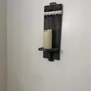 Wall Mounted Wooden <b>Candle</b> Holder for Home Decor Living Room Bedroom Wall Display Hallway Accent and Entryway Styling From India - Product Image 6