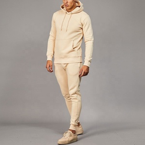 Precio asequible, conjuntos de sudaderas holgadas de alta calidad, traje de sudor personalizado, chándal de algodón en blanco liso de gran tamaño para deportes de Fitness - Product Image 5