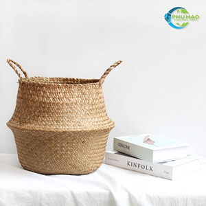 Decorative Handmade Vietnamese <b>SEAGRASS</b> <b>LAUNDRY</b> <b>BASKET</b> Plant Pots From Vietnam, Ideal for Home, Affordable <b>Laundry</b> Organizer - Product Image 4