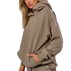 Novedad 2025: Sudaderas con Capucha Oversize de Lona Sólida OEM, Estilo Urbano, Hombros Caídos, Secado Rápido, Transpirables, con Logotipo Personalizado - Product Image 1