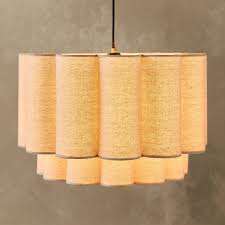 Pantalla Colgante de Tela Hecha a Mano, Estilo del Sudeste Asiático, para Dormitorio, Comedor, Sala de Estar - Product Image 3