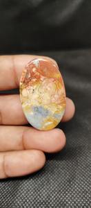 UDGEMS indio fabricado Natural Maligano Jasper piedra preciosa blanco amarillo para colgante/Collar joyería hacer regalo dar mejor - Product Image 4