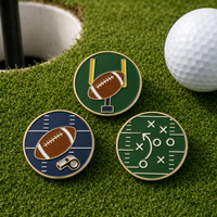 Vente en gros usine : Marqueur de balle de golf personnalisé avec logo et motif de football sur mesure pour clubs de golf et événements