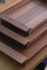 ASSISTANCE PLATEAU DE SERVICE FAIT MAIN AVEC POIGNÉES, Plateau de petit déjeuner en BAMBOU Plateaux en bois Plateau de service décoratif pour - Product Image 2