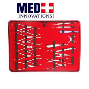 Kit d'instruments dentaires orthodontiques de haute qualité de 18 pièces Instruments chirurgicaux à base composite manuelle en acier inoxydable allemand - Product Image 5