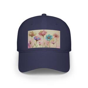 Wildflower Print <b>Baseball</b> Cap Low Profile Cotton Floral Casual <b>Hat</b> for <b>Men</b> and Women - Product Image 2