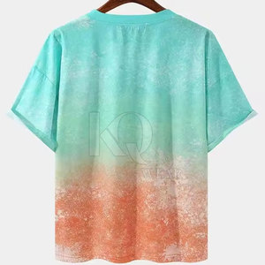 T-shirt pour homme à sublimation pour usage quotidien, léger, respirant, écologique, séchage rapide, tissu 100% polyester pour occasions décontractées - Product Image 2