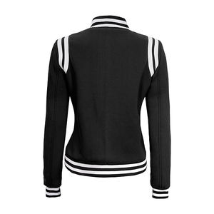 Women's Winter/Autumn Custom Logo & Embroidery Varsity Jacket with Cotton Filling - Product Image 2