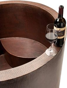 อ่างอาบน้ำทองแดงคุณภาพพรีเมี่ยมที่มีรูปร่างเป็นเอกลักษณ์เหมาะสำหรับห้องน้ำที่มีเสน่ห์ - Product Image 2