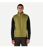 Gilet chauffant gonflable pour homme, décontracté, respirant, en tissu lavé, avec rembourrage Nano Puff Air, pour l'hiver, bleu marine