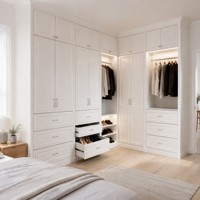 Armoire personnalisée rentable personnalisée grande armoire et armoire-penderie intégrée sur mesure conception de mesures personnalisées