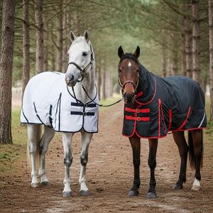 Meilleure vente feuille de mouche de cheval chaud hiver tapis de participation couverture stable imperméable respirant été tapis d'équitation équipement équin - Product Image 6
