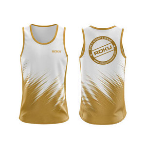 2025 superventas hombres Casual ligero poliéster Spandex camiseta sin mangas transpirable adultos entrenamiento impreso Decoración - Product Image 5