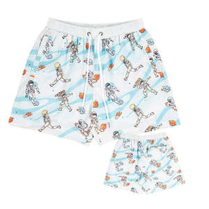 Pantalones cortos de malla de doble capa de cintura media informales para todas las estaciones para hombre, pantalones cortos holgados personalizados con cintura elástica transpirable con estampado de sublimación - Product Image 6