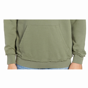 Oversize <b>Men's</b> Hoodies <b>Green</b> Color Oversize Hooded Half Zipper Sports Pullover Sweatshirts for Adults - Product Image 5