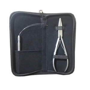 Nouveau style 2 Kit d'outils pour extensions capillaires : Pince en acier inoxydable pour extensions capillaires, micro-perles en acier inoxydable durable - Product Image 1