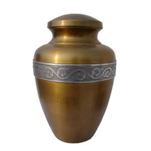 Urne funéraire en acajou de style américain de qualité supérieure fabriquée à la main en métal pour adultes souvenir commémoratif pour cendres funéraires - Product Image 2