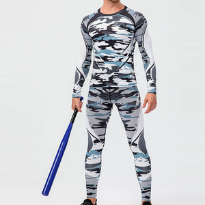 Taille personnalisée vente en gros ensembles de compression séchage rapide à bas prix Fitness hommes ensembles de compression - Product Image 2