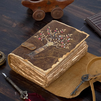Journal en cuir antique fait à la main Vintage Tree Life Design carnet de croquis/cahier en papier promotionnel avec bord de plage
