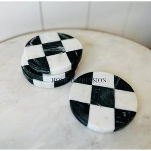 Gran oferta de alfombrillas y almohadillas redondas de ágata para tazas de té y café, posavasos de resina de forma redonda, posavasos para mesa de restaurante y cafetería - Product Image 3