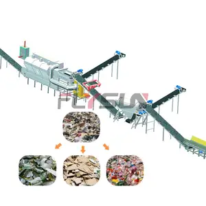 Mexico 50t/d recycle machine for organic waste plastic sorting machine waste treatment machinery