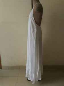 <b>Womens</b> <b>White</b> Maxi <b>Dress</b> Slip Maxi <b>Dress</b> - Product Image 2