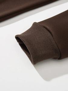 Sudadera con capucha térmica impresa personalizada de alta calidad bordado al por mayor de algodón polar para hombres Sudadera con capucha de temporada de invierno - Product Image 2