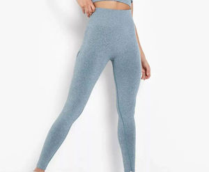 Mallas Capri de cintura alta sin miedo para mujer 2024 con bolsillos laterales, ropa de gimnasio sólida para Fitness, diseño OEM con servicio - Product Image 6