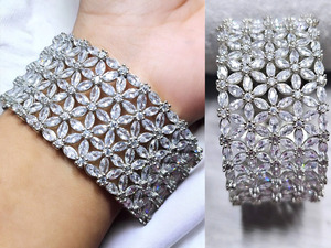 Pulsera Chuda informal de alta calidad para mujer, diseño antiguo, diseño Floral hecho a mano, pulseras Karah en todos los colores y tamaños - Product Image 4