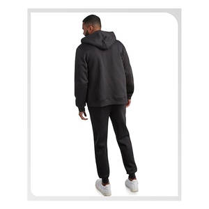 Conjunto Deportivo Negro de 2 Piezas con Sudadera con Cremallera y Pantalones Deportivos Cómodos - Product Image 2