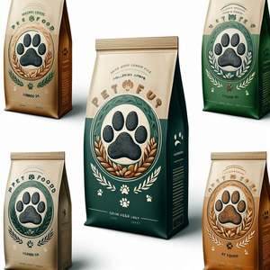 15kg/20kg resellable PET envasado de alimentos bolsa de almacenamiento para perros bolsa de soporte parte inferior plana lado fuelle sellado térmico fideos Sushi agricultura - Product Image 2